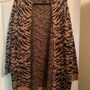 cheetah cardigan
